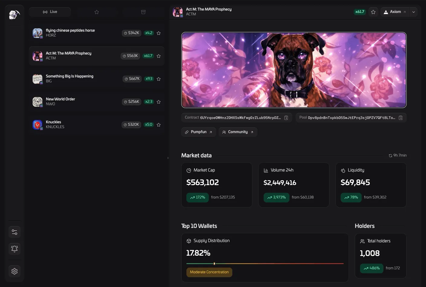 Drill.meme Dashboard Interface